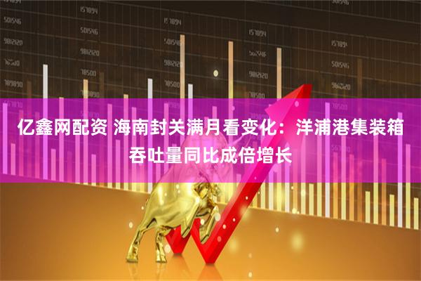 亿鑫网配资 海南封关满月看变化：洋浦港集装箱吞吐量同比成倍增长